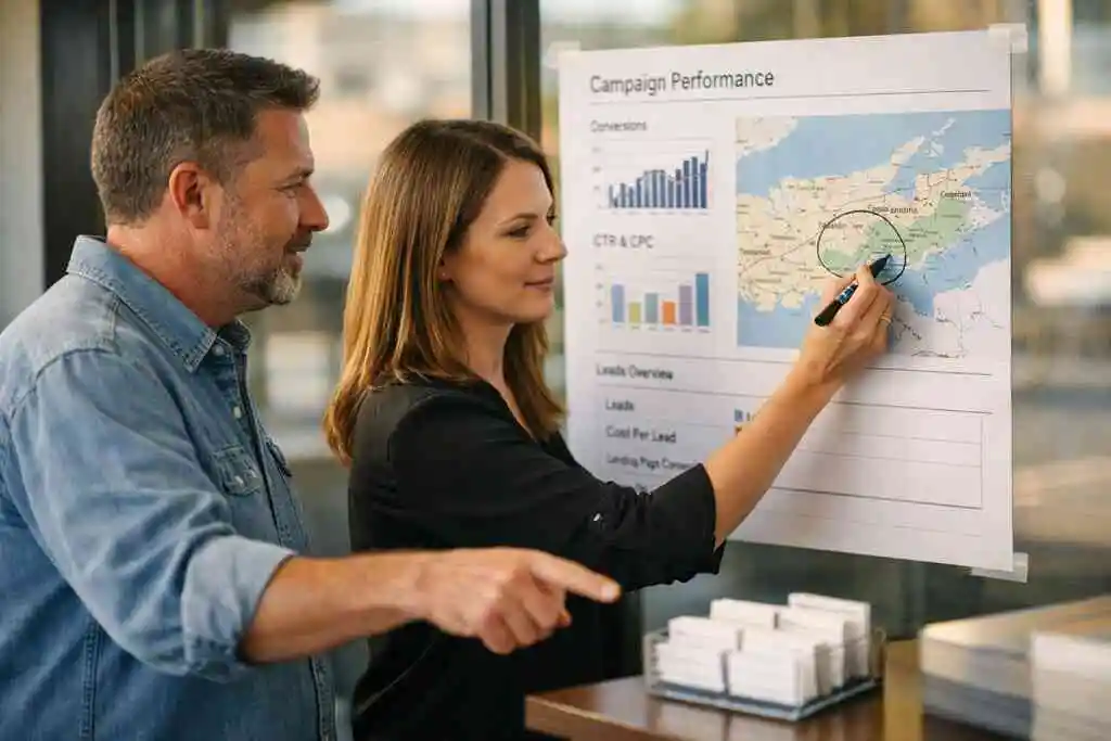 What to watch inside cost per acquisition, return on ad spend, and landing page conversion — Marketing Tip